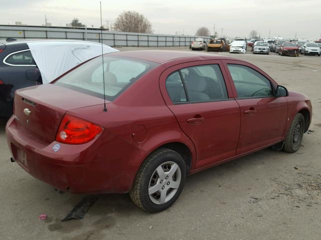 1G1AL58F687318637 - 2008 CHEVROLET COBALT LT MAROON photo 4