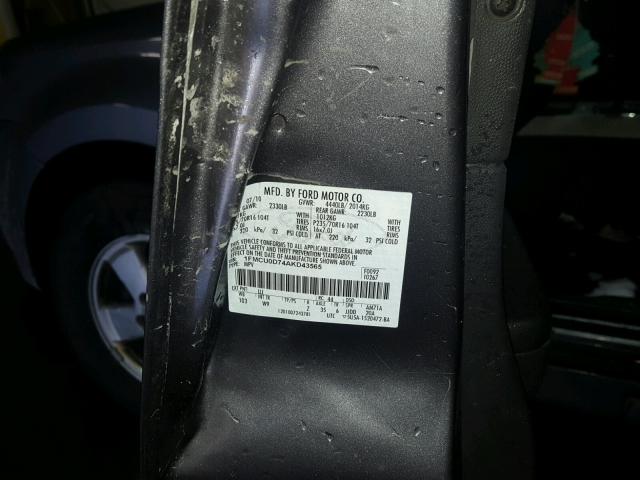 1FMCU0D74AKD43565 - 2010 FORD ESCAPE XLT GRAY photo 10