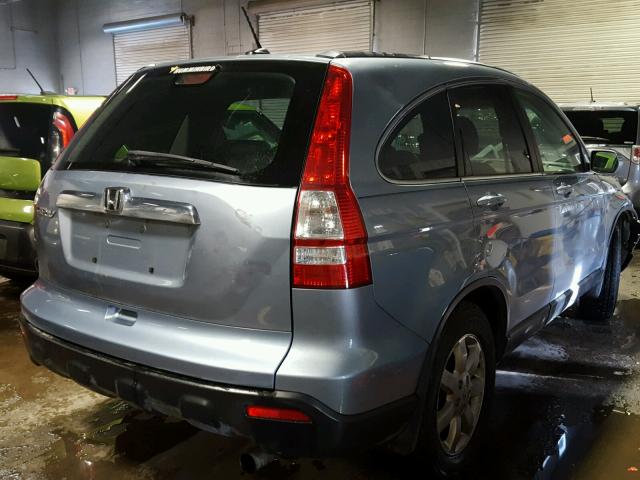 5J6RE48729L005000 - 2009 HONDA CR-V EXL BLUE photo 4