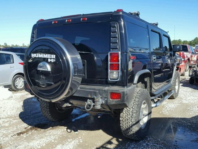 5GRGN23U56H113929 - 2006 HUMMER H2 BLACK photo 4