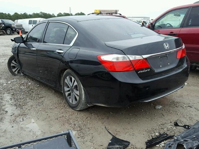 1HGCR2F36FA168780 - 2015 HONDA ACCORD LX BLACK photo 3