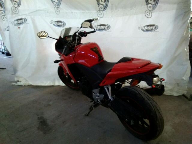 MLHPC4416D5001126 - 2013 HONDA CBR500 RED photo 3