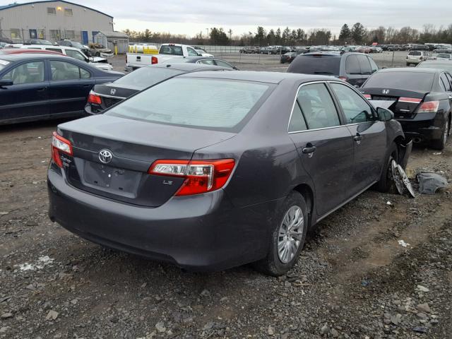 4T4BF1FK1DR279772 - 2013 TOYOTA CAMRY L GRAY photo 4