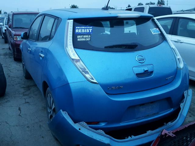 1N4AZ0CP2DC418217 - 2013 NISSAN LEAF S BLUE photo 3