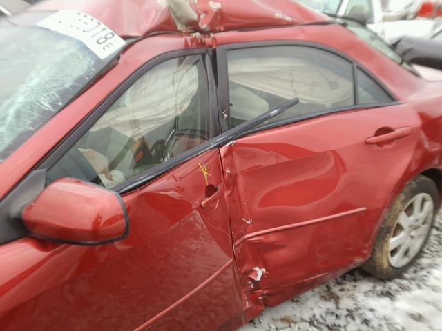 1YVHP80C065M68355 - 2006 MAZDA 6 I RED photo 9