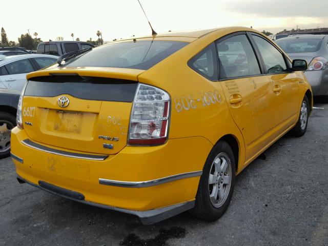 JTDKB20U883452869 - 2008 TOYOTA PRIUS YELLOW photo 4