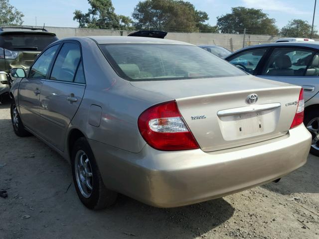 4T1BE32K24U379085 - 2004 TOYOTA CAMRY LE TAN photo 3