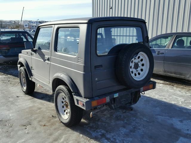 JS3JC51V9H4127113 - 1987 SUZUKI SAMURAI BLACK photo 3