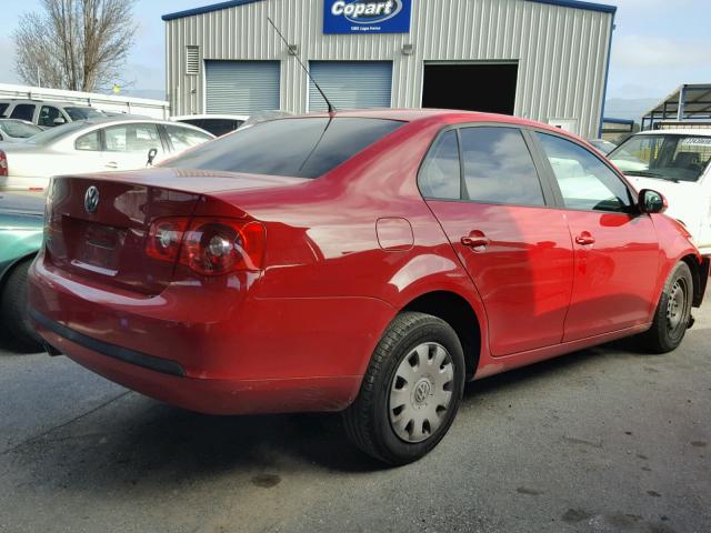 3VWGG71K37M124111 - 2007 VOLKSWAGEN JETTA RED photo 4