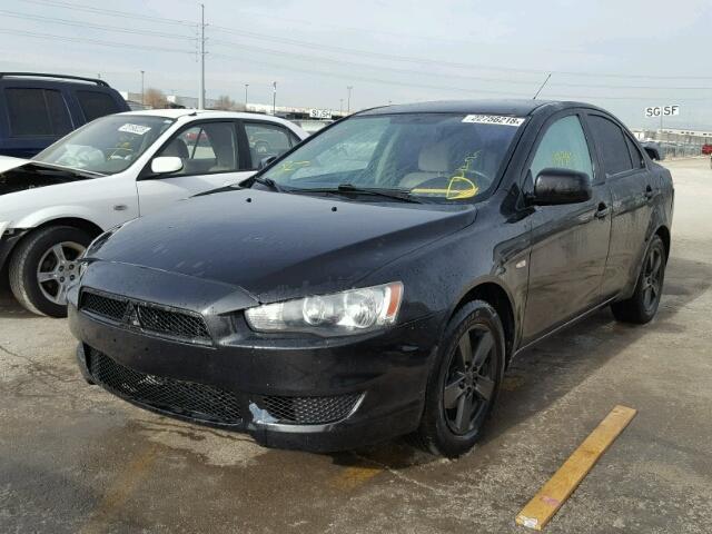 JA3AU26U58U009049 - 2008 MITSUBISHI LANCER ES BLACK photo 2