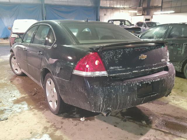 2G1WD58C169226517 - 2006 CHEVROLET IMPALA SUP BLACK photo 3