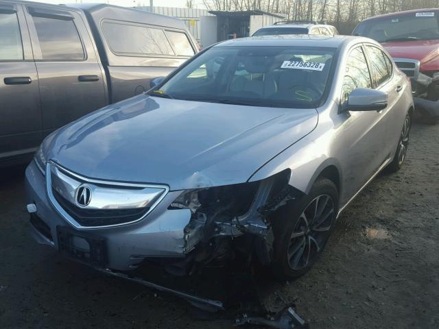 19UUB2F51FA006906 - 2015 ACURA TLX TECH SILVER photo 2