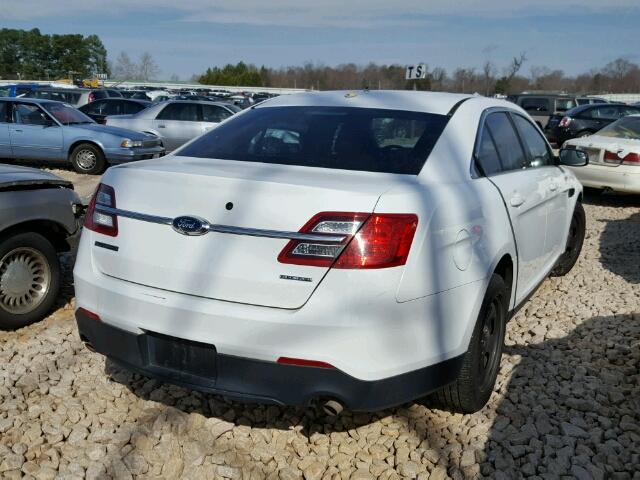 1FAHP2L86EG115976 - 2014 FORD TAURUS POL WHITE photo 4