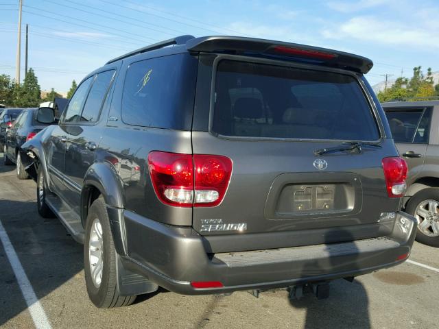 5TDZT38A45S244767 - 2005 TOYOTA SEQUOIA LI GRAY photo 3