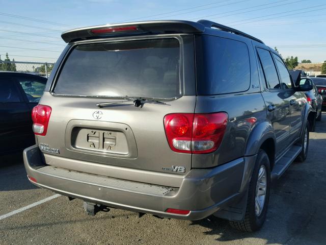 5TDZT38A45S244767 - 2005 TOYOTA SEQUOIA LI GRAY photo 4