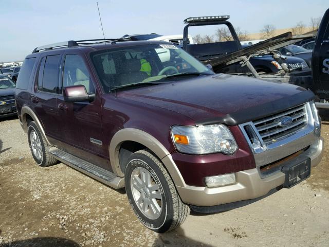 1FMEU74E86UB23969 - 2006 FORD EXPLORER E MAROON photo 1