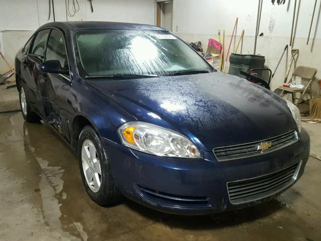 2G1WT58K889209193 - 2008 CHEVROLET IMPALA LT BLUE photo 1