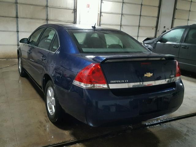 2G1WT58K889209193 - 2008 CHEVROLET IMPALA LT BLUE photo 3