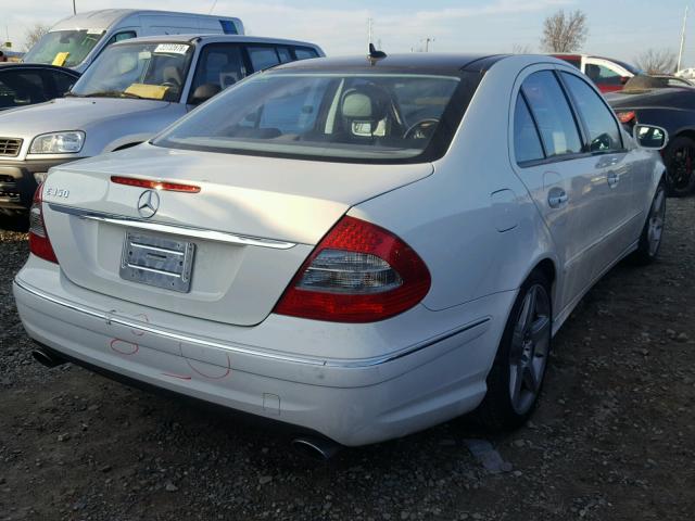 WDBUF56X59B389235 - 2009 MERCEDES-BENZ E 350 WHITE photo 4