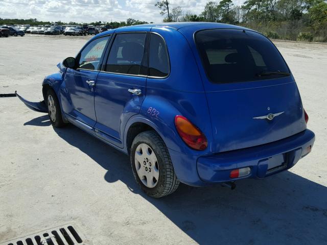 3C4FY48B14T284845 - 2004 CHRYSLER PT CRUISER BLUE photo 3