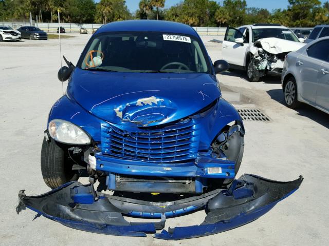 3C4FY48B14T284845 - 2004 CHRYSLER PT CRUISER BLUE photo 9