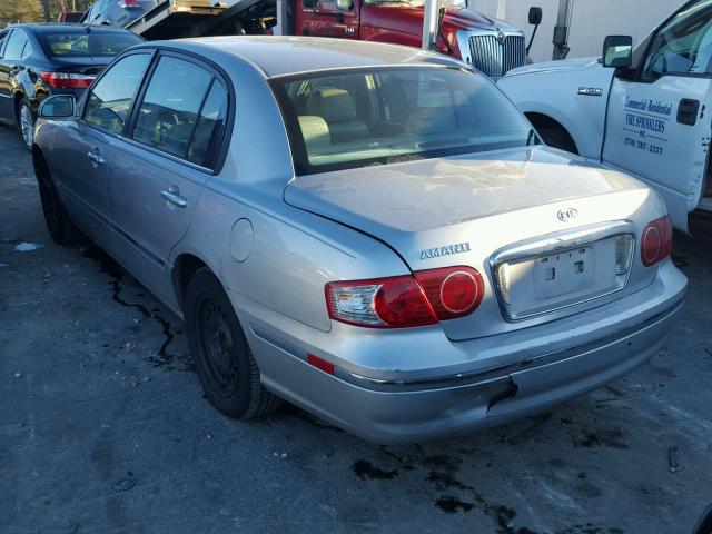 KNALD124345028968 - 2004 KIA AMANTI GRAY photo 3