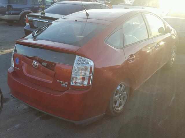 JTDKB20U467081473 - 2006 TOYOTA PRIUS RED photo 4