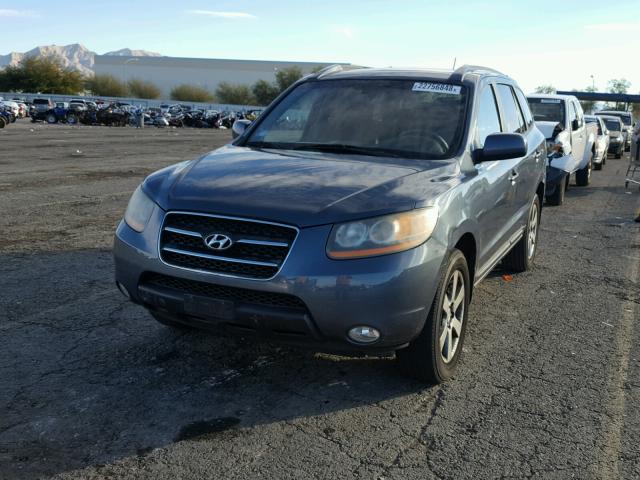 5NMSH13E48H136111 - 2008 HYUNDAI SANTA FE S BLUE photo 2