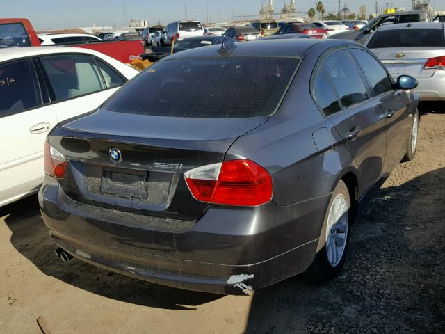 WBAVB17506NH93562 - 2006 BMW 325 I AUTO CHARCOAL photo 4