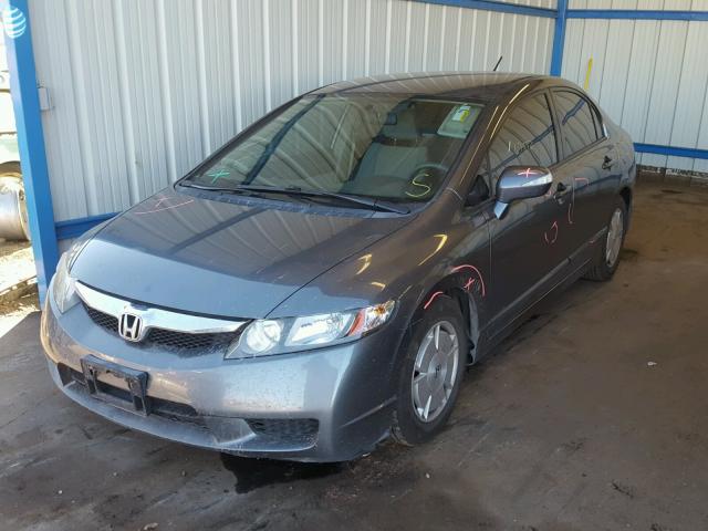 JHMFA3F20AS001770 - 2010 HONDA CIVIC HYBR GRAY photo 2