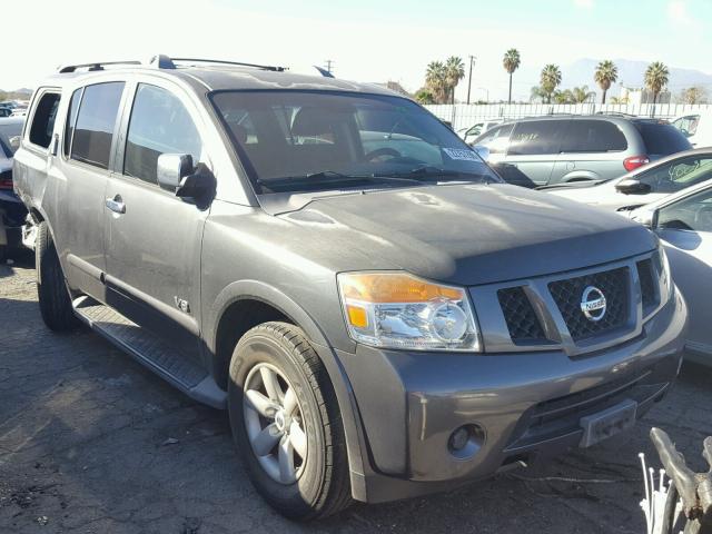 5N1AA08D18N606345 - 2008 NISSAN ARMADA SE GRAY photo 1