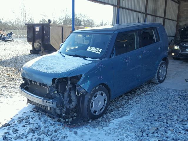 JTLKE50E181019735 - 2008 TOYOTA SCION XB TEAL photo 2