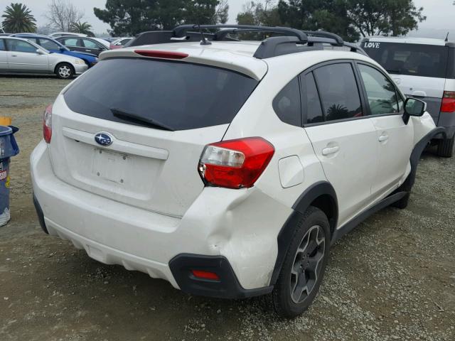 JF2GPACC1F8271540 - 2015 SUBARU XV CROSSTR WHITE photo 4