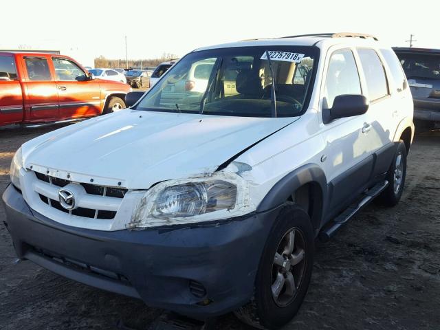 4F2YZ02Z56KM33444 - 2006 MAZDA TRIBUTE I WHITE photo 2