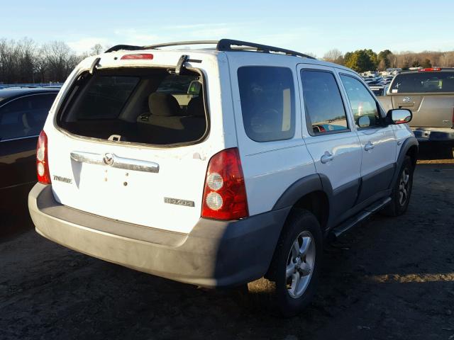 4F2YZ02Z56KM33444 - 2006 MAZDA TRIBUTE I WHITE photo 4