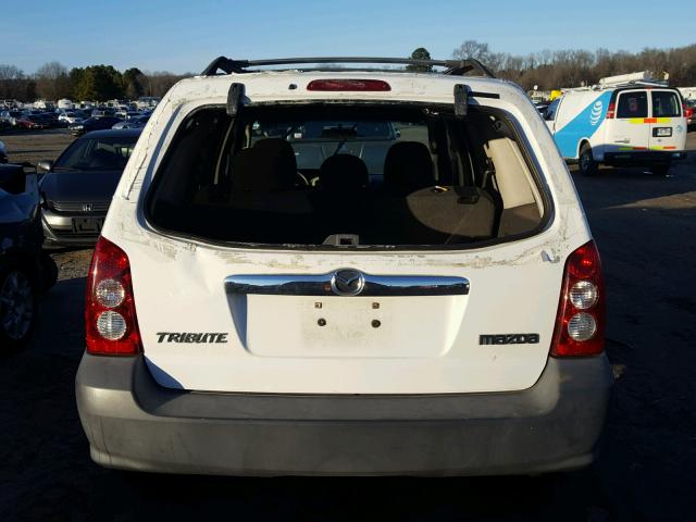 4F2YZ02Z56KM33444 - 2006 MAZDA TRIBUTE I WHITE photo 9