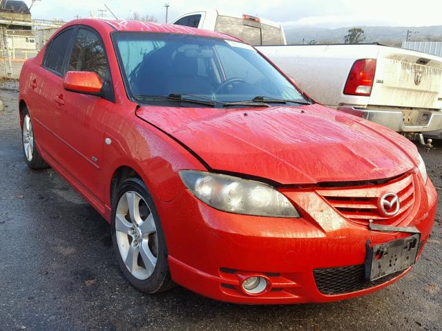 JM1BK123251266220 - 2005 MAZDA 3 S RED photo 1