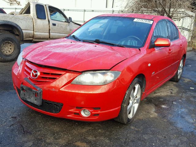 JM1BK123251266220 - 2005 MAZDA 3 S RED photo 2