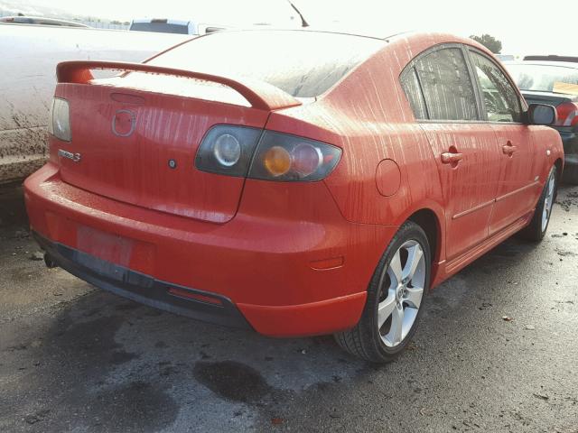 JM1BK123251266220 - 2005 MAZDA 3 S RED photo 4