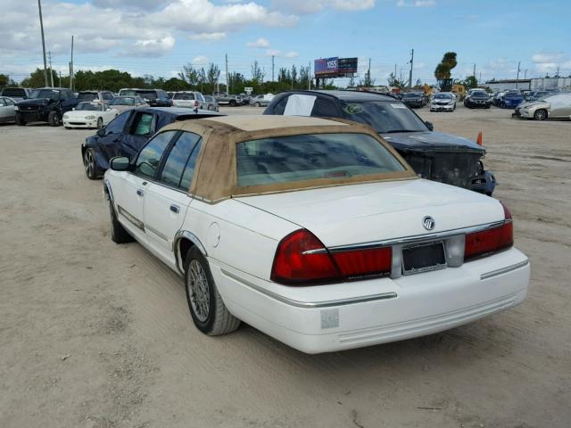 2MEFM74W6XX727403 - 1999 MERCURY GRAND MARQ WHITE photo 3