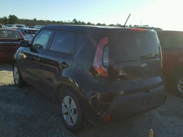 KNDJN2A23E7039004 - 2014 KIA SOUL BLACK photo 3