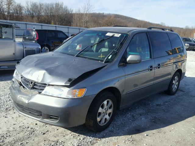 2HKRL18082H516010 - 2002 HONDA ODYSSEY EX GRAY photo 2