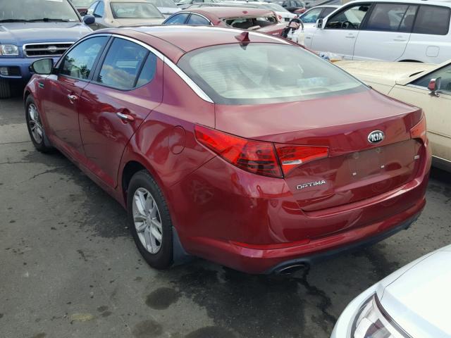 5XXGM4A79DG235278 - 2013 KIA OPTIMA LX RED photo 3