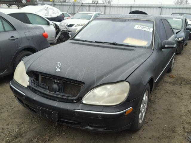 WDBNG75J51A203701 - 2001 MERCEDES-BENZ S 500 BLACK photo 2