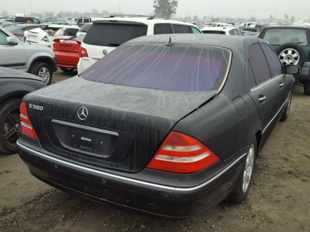 WDBNG75J51A203701 - 2001 MERCEDES-BENZ S 500 BLACK photo 4