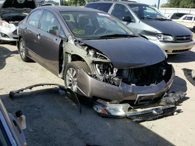 1HGFA16979L020889 - 2009 HONDA CIVIC EXL GRAY photo 1