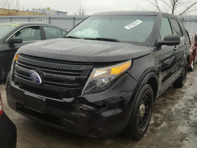 1FM5K8AR7EGB80714 - 2014 FORD EXPLORER P BLACK photo 2