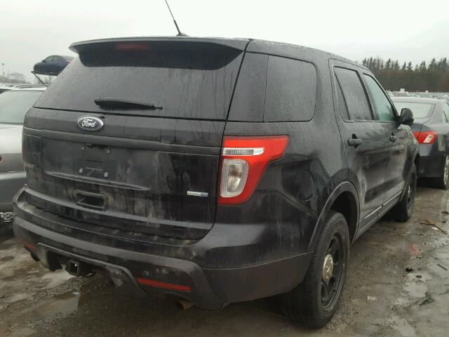 1FM5K8AR7EGB80714 - 2014 FORD EXPLORER P BLACK photo 4