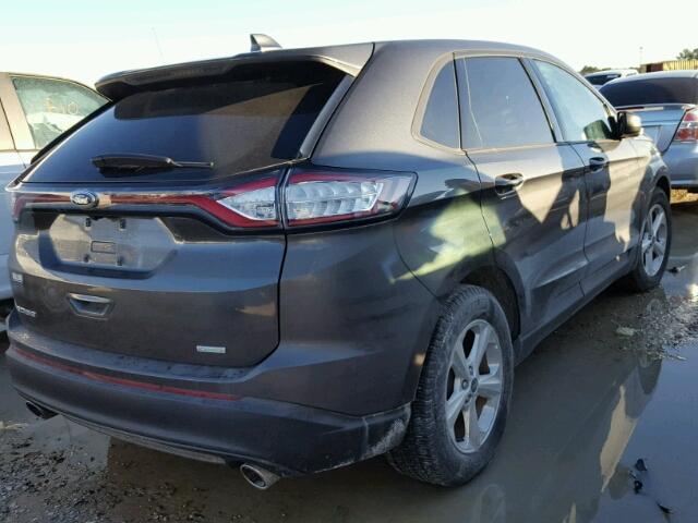 2FMPK3G95GBB43528 - 2016 FORD EDGE SE GRAY photo 4