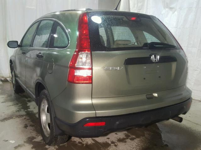 5J6RE48308L001426 - 2008 HONDA CR-V LX GREEN photo 3